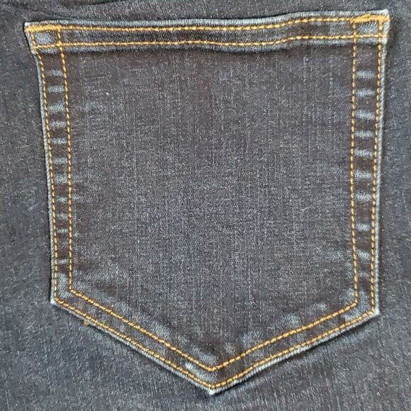 Lands' End Women's Mid Rise Skinny Jeans Blue Deepest Indigo 12‎ Petite 511819 - Picture 8 of 12